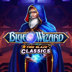 Fire blaze blue wizard