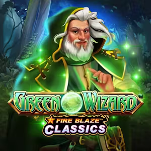 Fire blaze green wizard